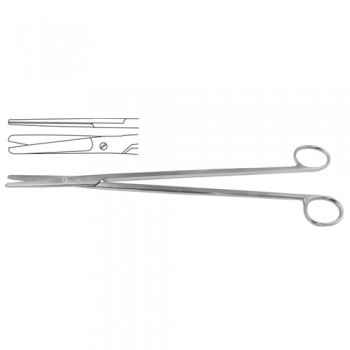 Stelzner Rectal Scissor Straight Stainless Steel, 31 cm - 12 1/4"